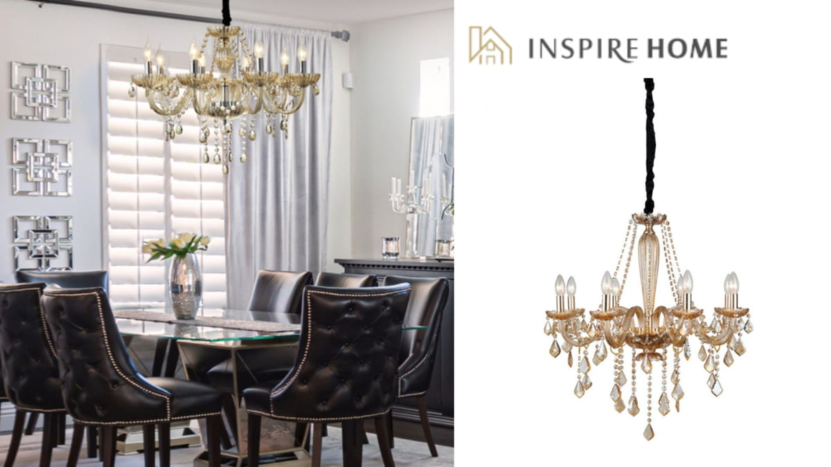 Lustre de cristal para sala de estar