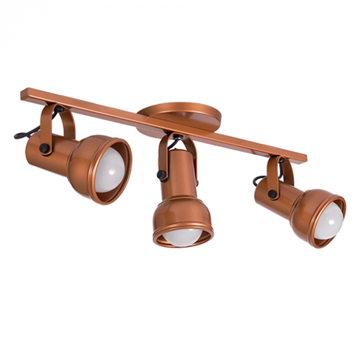 Trilho com 3 Spots Cromado Trilho com 3 Spots Cromado