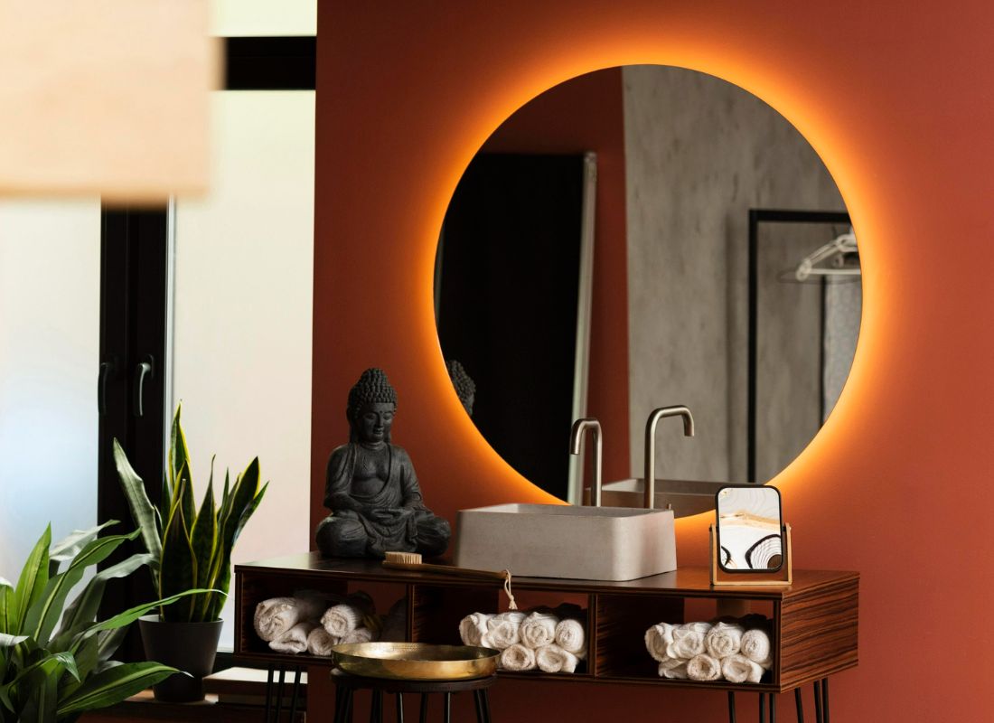 Tipos de espelhos com LED
