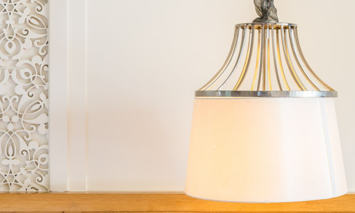 Lustre redondo para sala simples